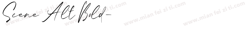 Scene Alt Bold字体转换